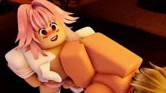 Play Hentai Futanari Orgy: Saber and Astolfo's Roblox Rendezvous